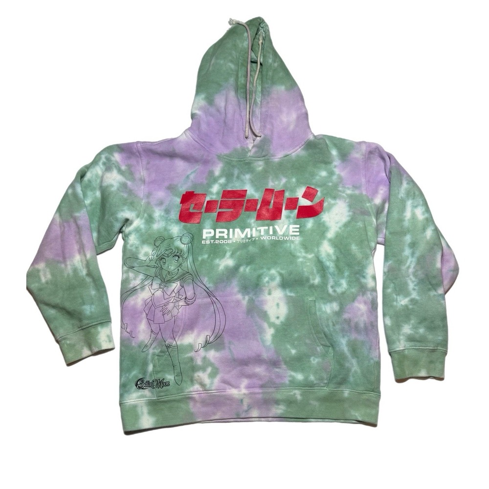 Sailor Moon‎ Primitive Skateboarding Toei Animation Tie Dyed L hoody Sweater